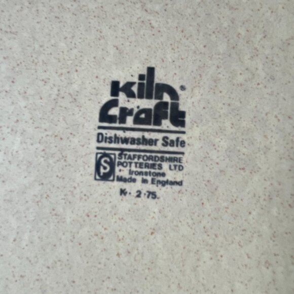 Vintage 70s Kiln Craft Staffordshire Ironstone Bacchus Casserole Dish - Picture 4 of 10